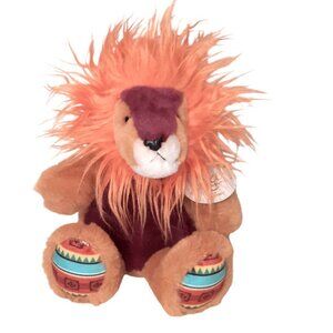 2021 Aurora World Luxe Boutique Zahara Lion Plush Stuffed BeanBag Toy 12"